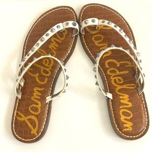 Sam Edelman White Gordie Sandal - Size 9.5